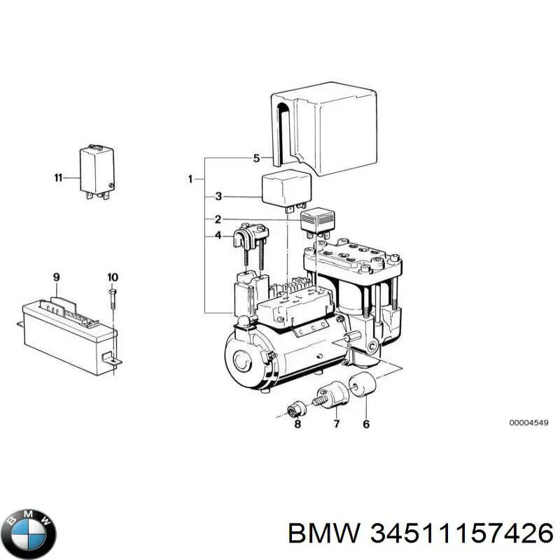  BMW 34511157426 цена, от 2.82 USD