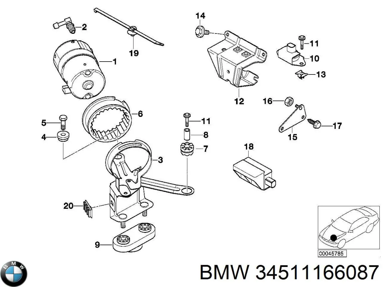 34511166087 BMW 