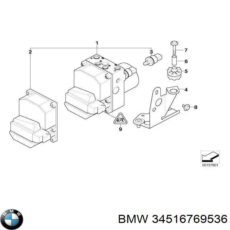 Купить 34516769536 BMW Блок управления DSC