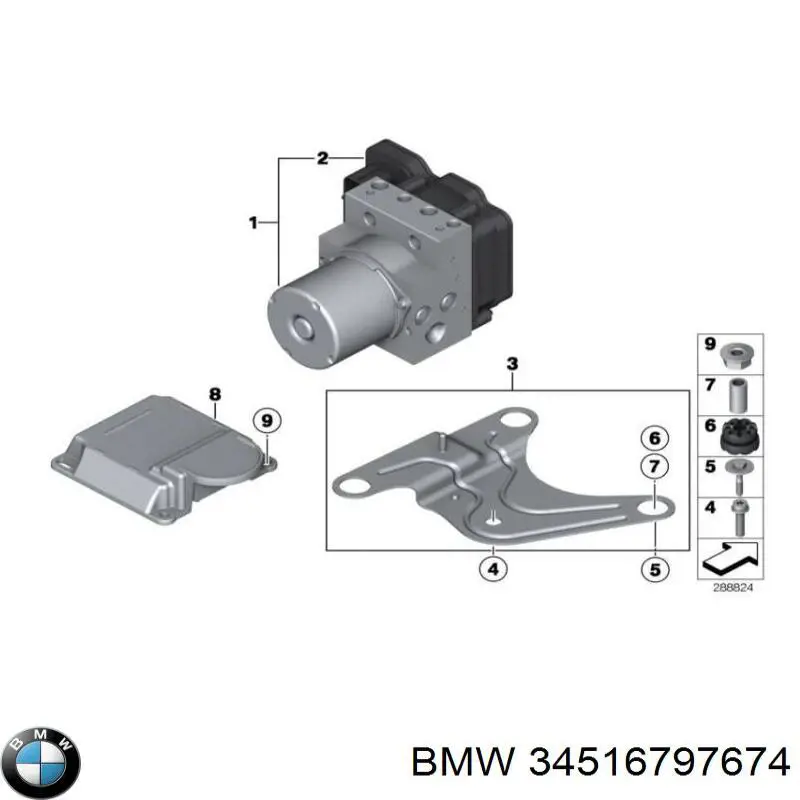 Гидроблок АБС BMW 34516881312 цена, от 203.84 USD