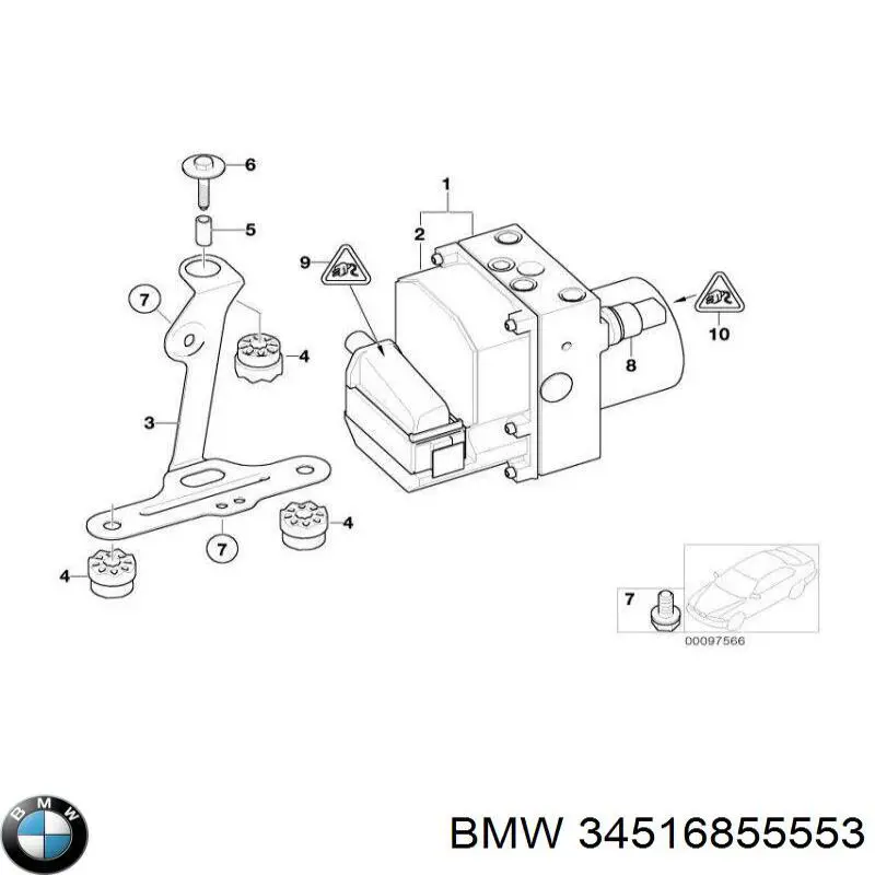 Купить 34510148880 BMW Блок управления ABS