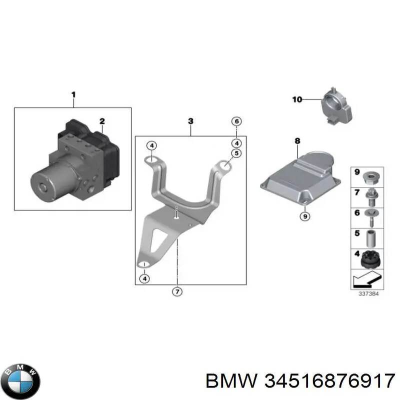 Гидроблок АБС BMW 34516876917 цена, от 203.84 USD