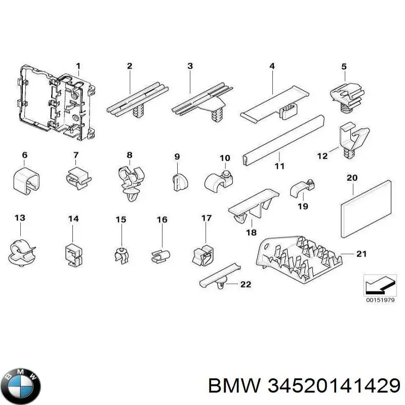 35400141446 BMW Козырек противосолнечный