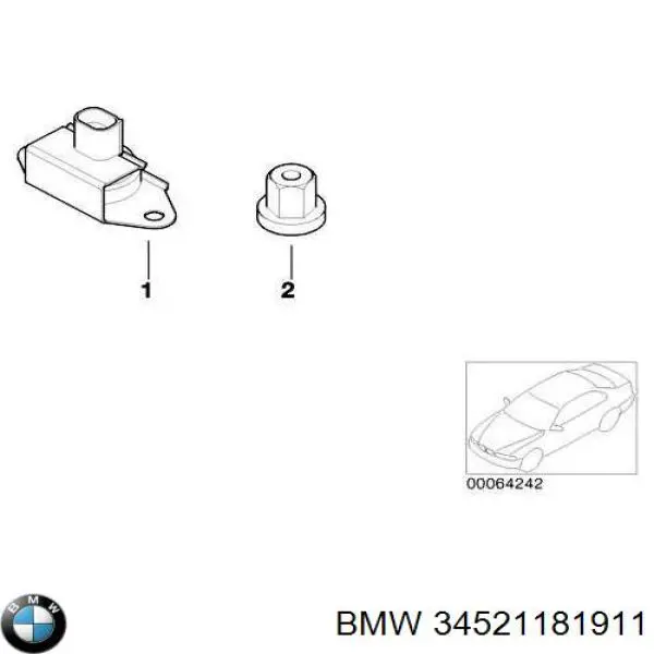 34521181911 BMW Датчик АБС