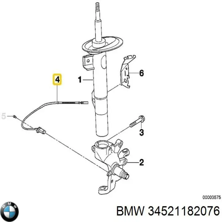34521182076 BMW Датчик АБС