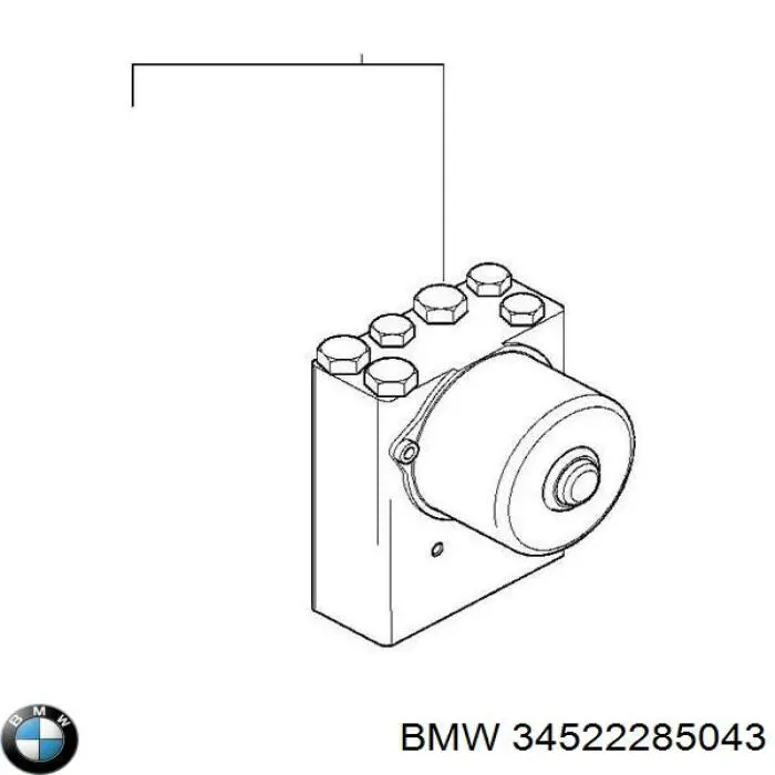 34522285043 BMW модуль управления (эбу АБС (ABS))