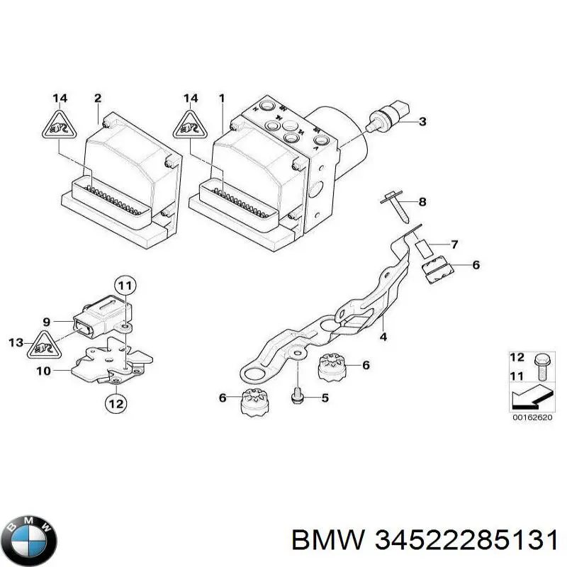 Гидроблок АБС BMW 34522285131 цена, от 1788.72 USD