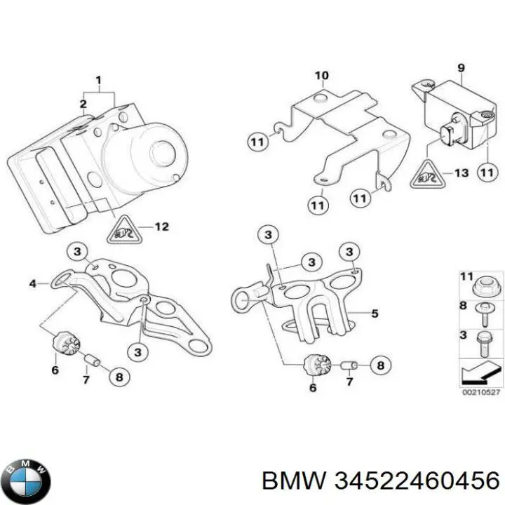 Гидроблок АБС BMW 34522460456 цена, от 1474.86 USD