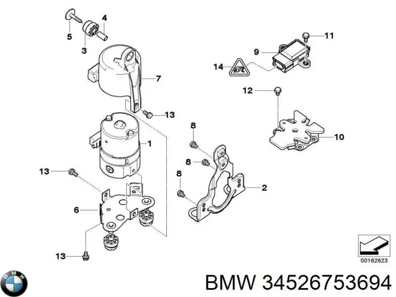 Датчик ESP 6753694 BMW
