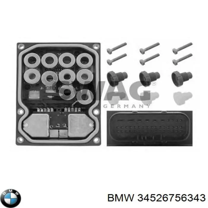 34526756343 BMW модуль управления (эбу АБС (ABS))