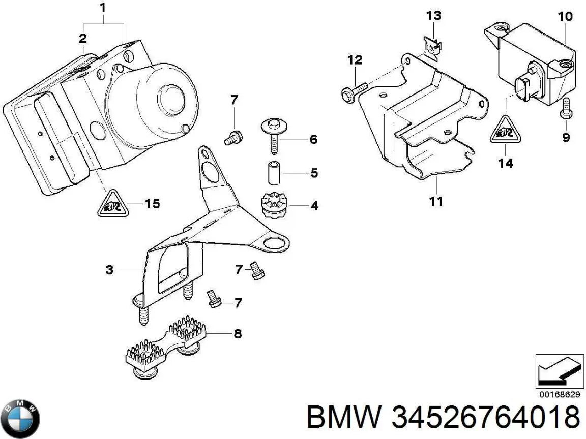 Датчик продольного ускорения BMW 34526764018 цена, от 19.00 USD