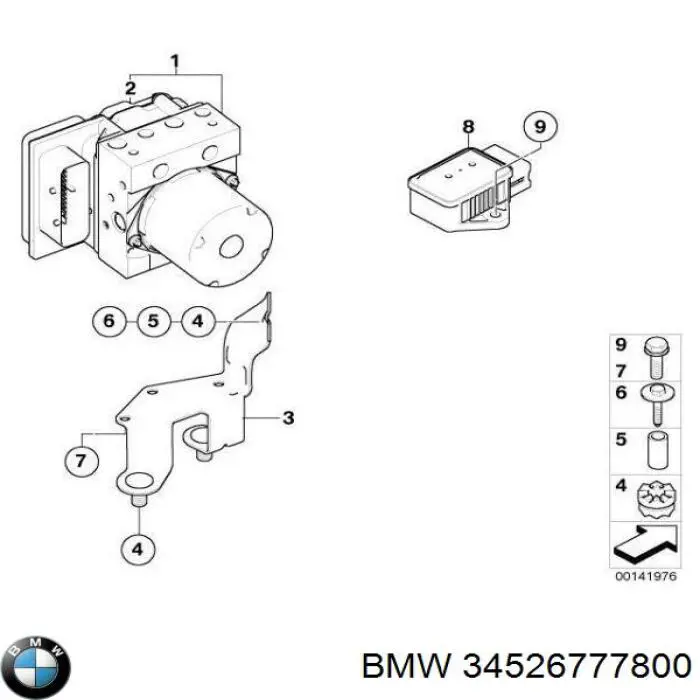 Módulo de direção (Centralina eletrônica) ABS para BMW 5 (E60)