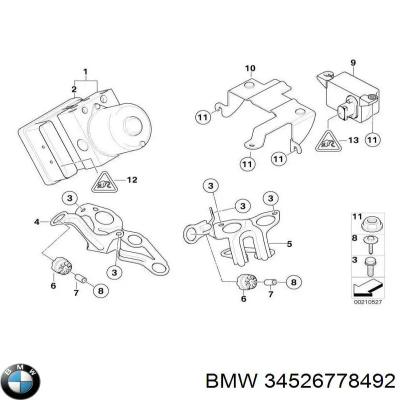 Гидроблок АБС BMW 34526778492 цена, от 1200.70 USD