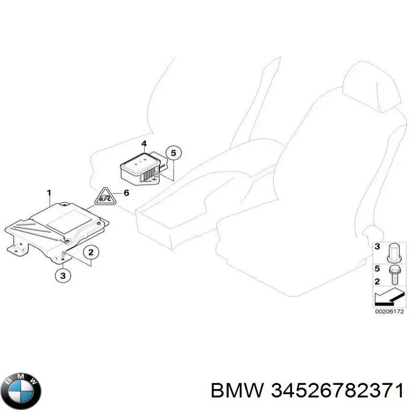 Датчик продольного ускорения BMW 34526782371 цена, от 17.78 USD