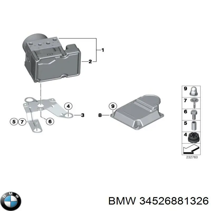  BMW 34526881326 цена, от 493.06 USD