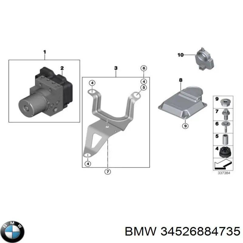34526884735 BMW ЭБУ ABS