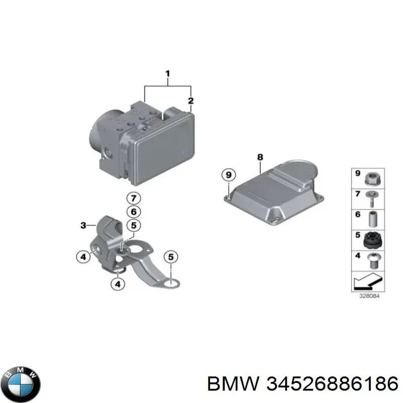 34526886186 BMW Модуль-процессор управления подушки безопасности