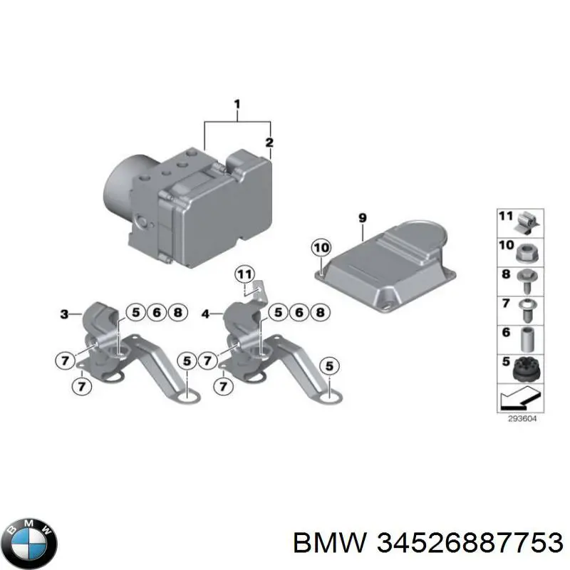 Блок управления airbag BMW 34526887753 цена, от 12.67 USD