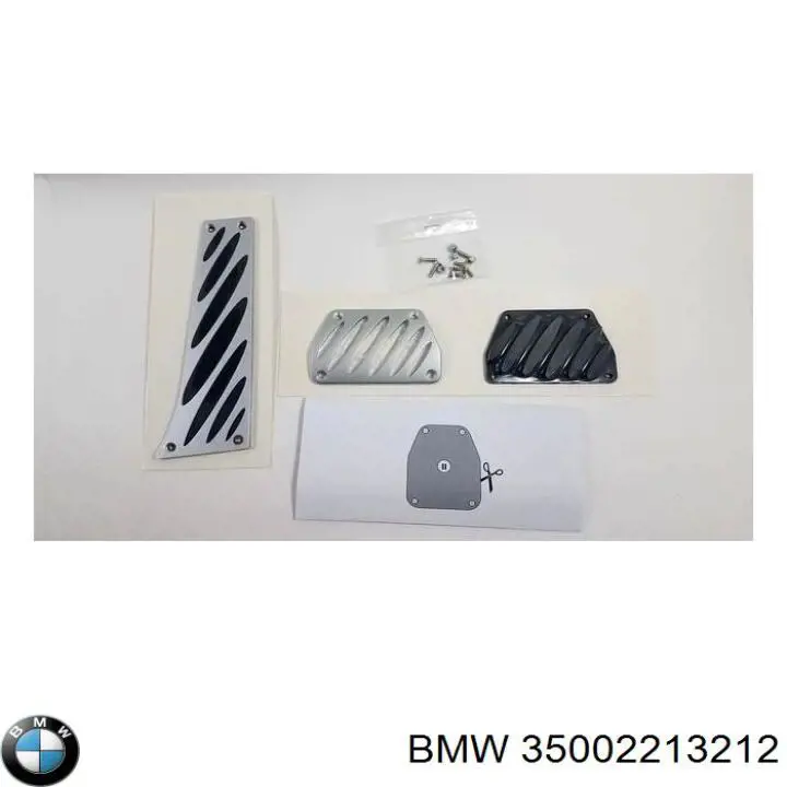 35002213212 BMW placas sobrepostas dos pedais, kit