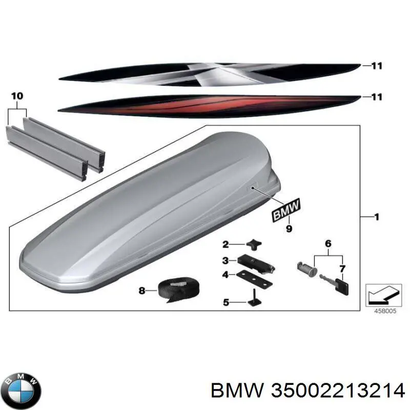 Накладки педалей, комплект 35002213214 BMW