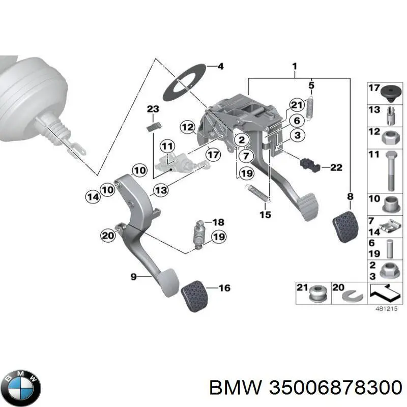 Compre Pedal de embraiagem BMW 3 