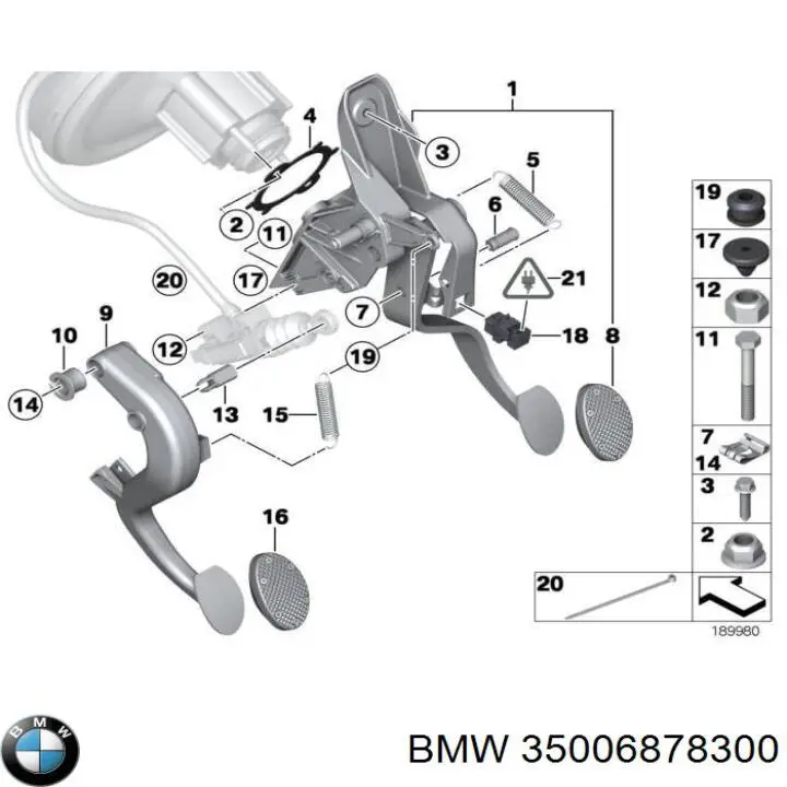 Pedal de embraiagem BMW 3 preço, a partir de 64,77 USD