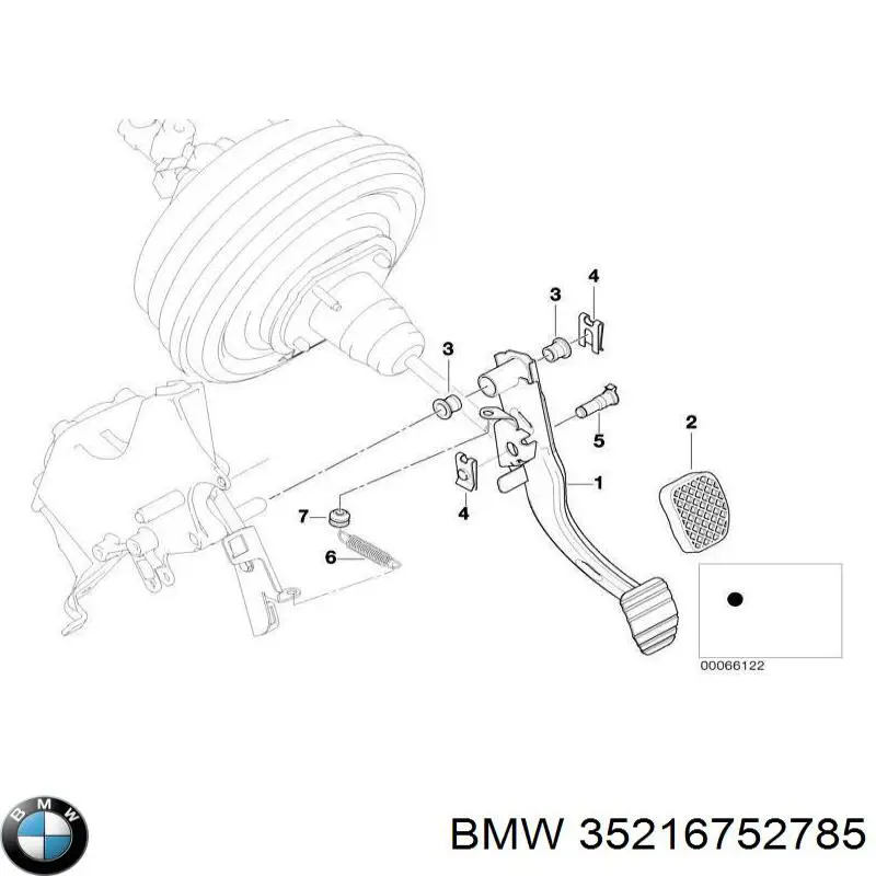 Pedal do freio para BMW X5 (E53)