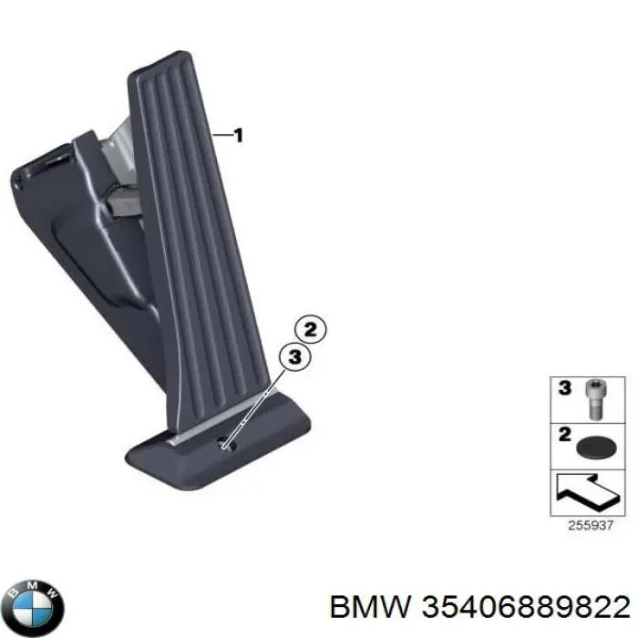 Педаль газа (акселератора) BMW 35406889822 цена, от 10.16 USD