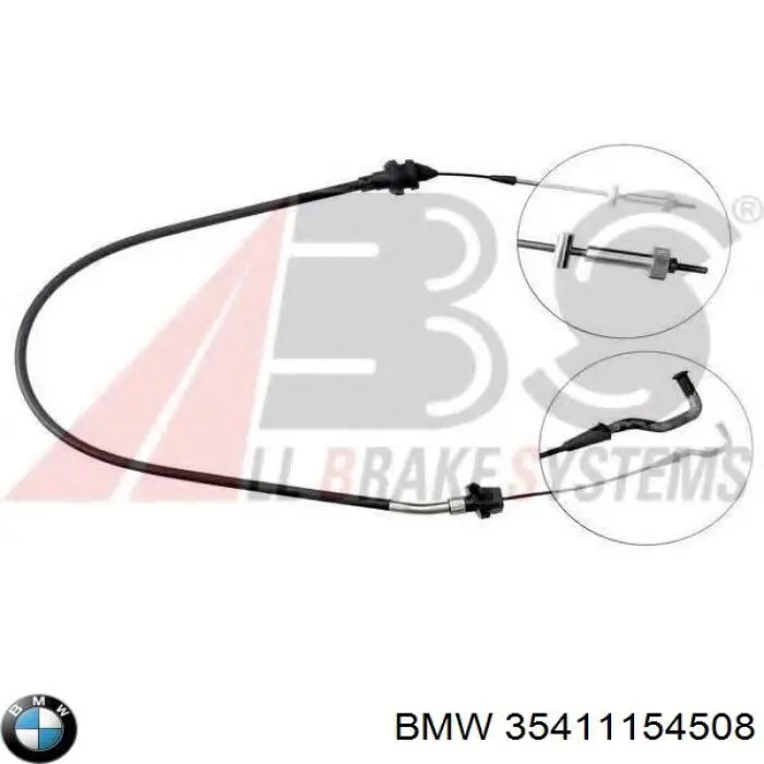 35411154508 BMW cabo/pedal de gás (de acelerador)