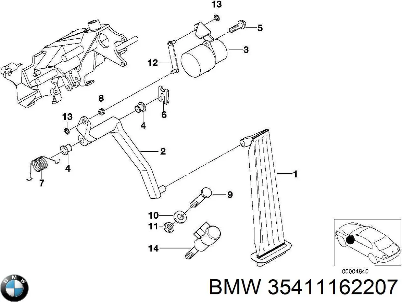  35411162207 BMW