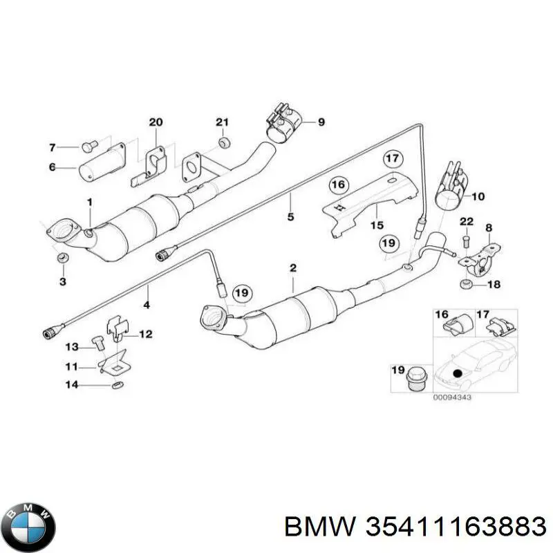  BMW 35411163883 цена, от 16.12 USD