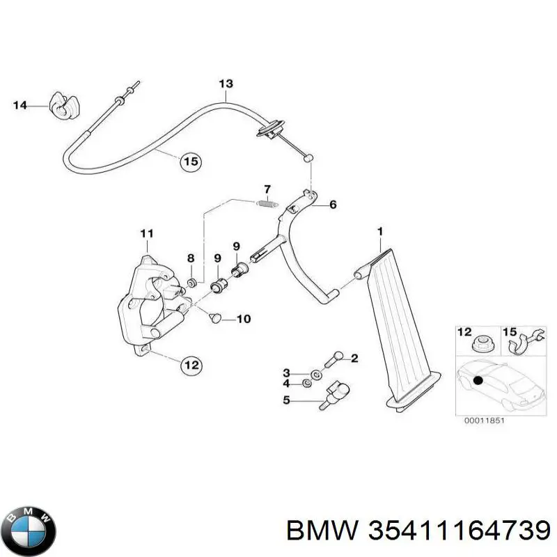 Купить 35411164739 BMW 