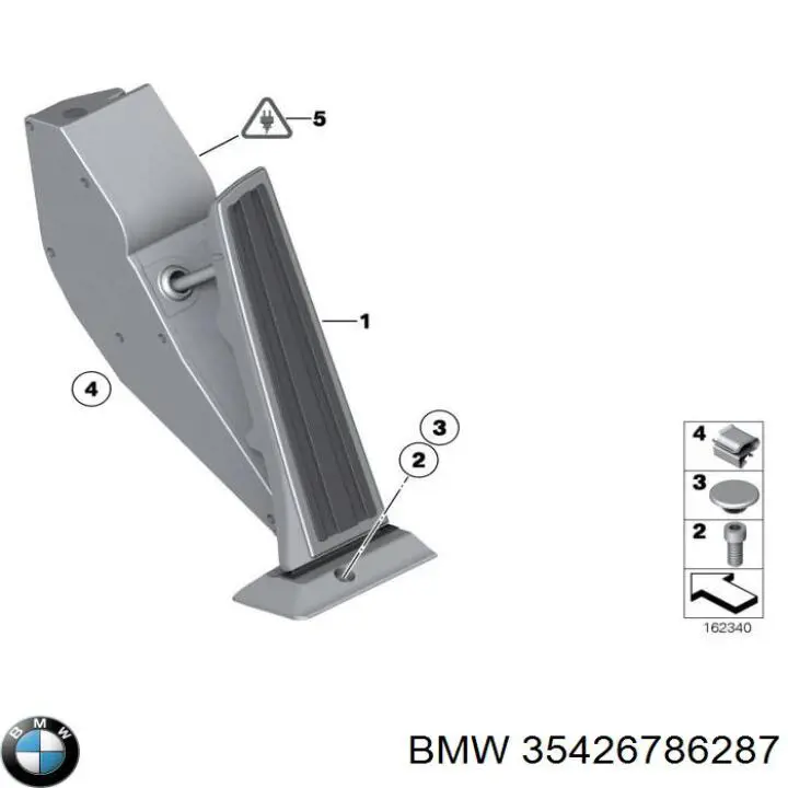 35426791473 BMW pedal de gás (de acelerador)