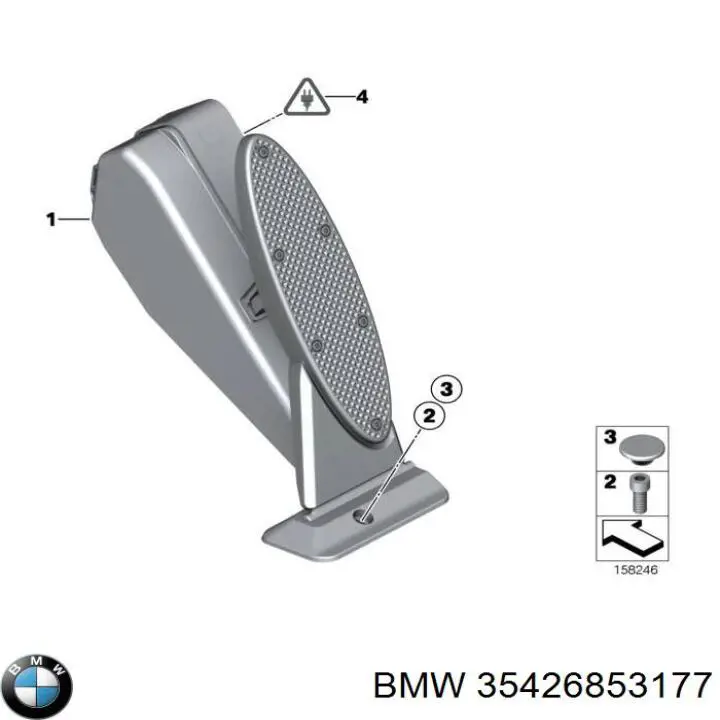 35426853177 BMW pedal de gás (de acelerador)