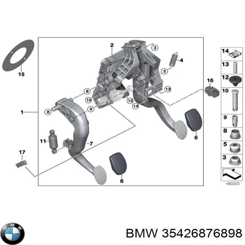 35426876898 BMW sensor de ativação de embraiagem