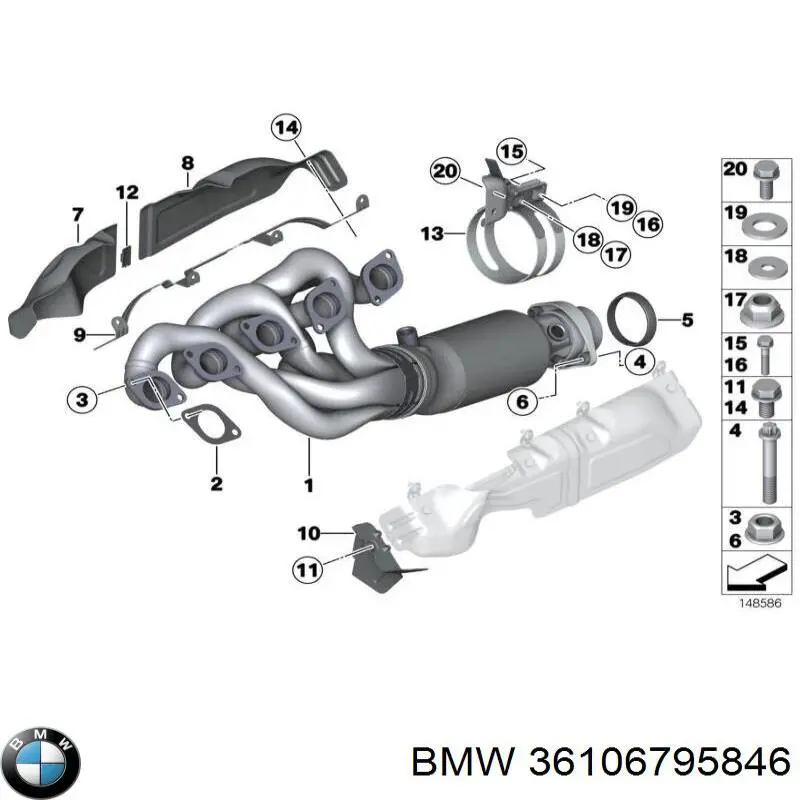 Блок системы контроля давления в шинах 6795768 BMW