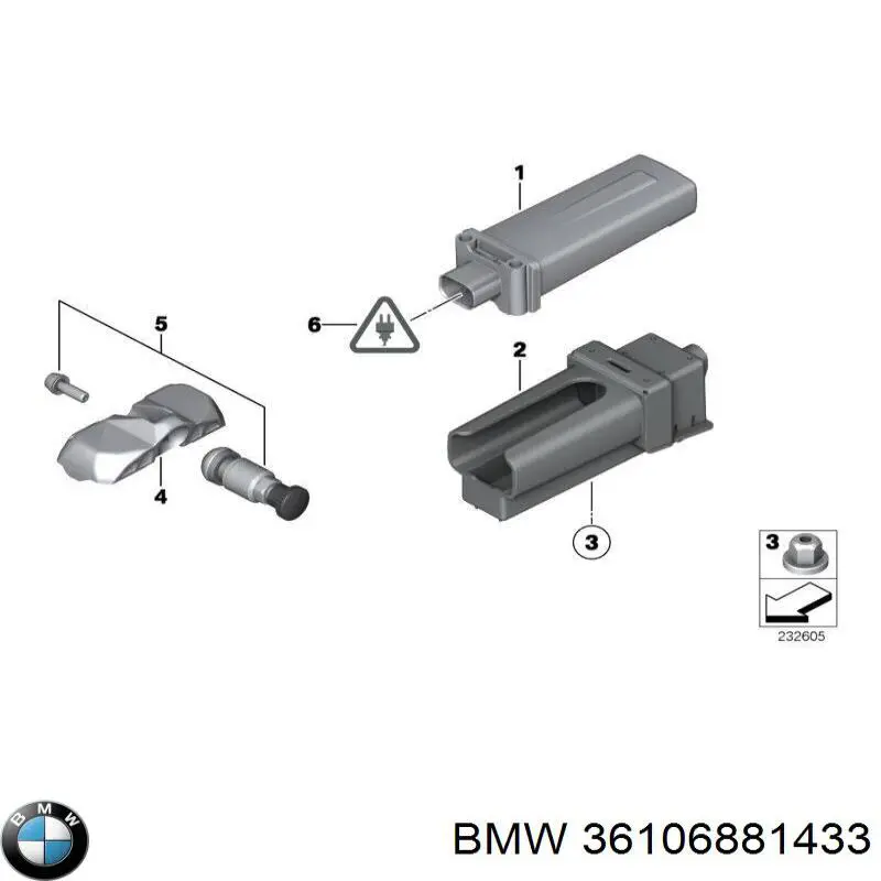 Купить 36106881433 BMW 