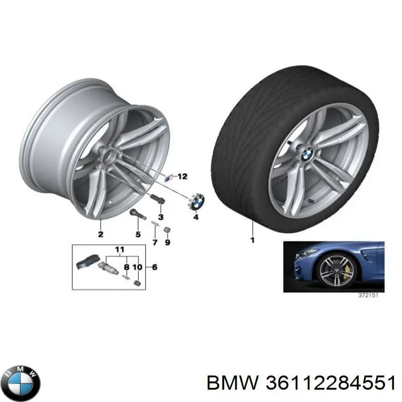 36112284551 BMW Оригинальные диски