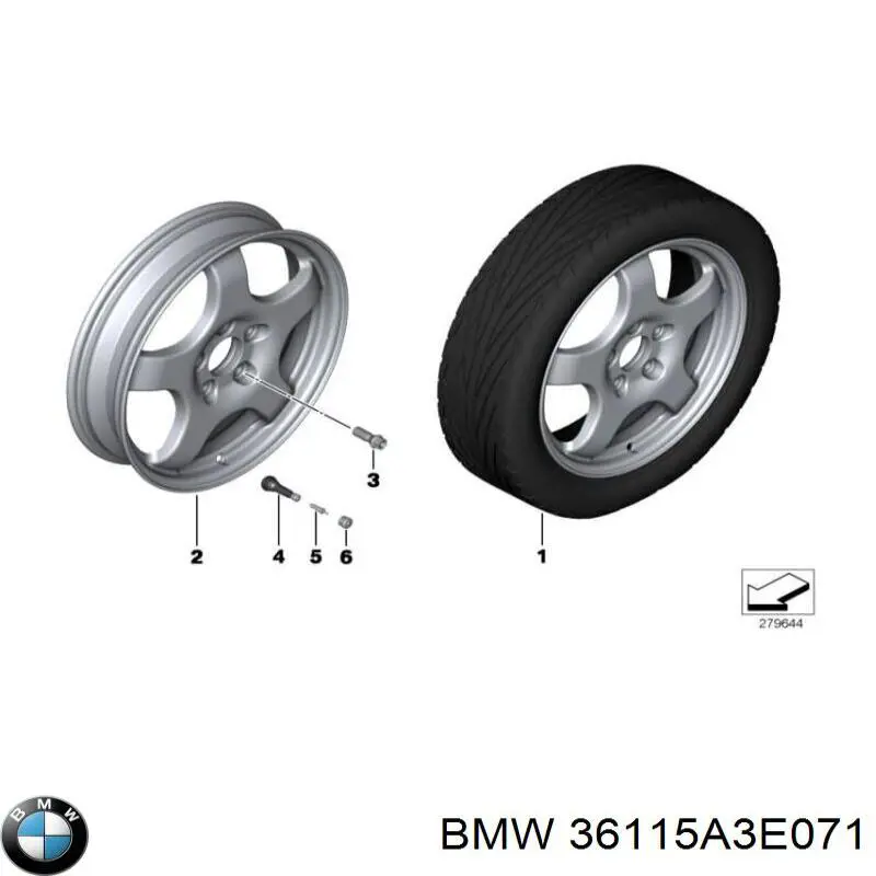 Докатка (аварийное запасное колесо) BMW 36115A3E071 цена, от 158.37 USD