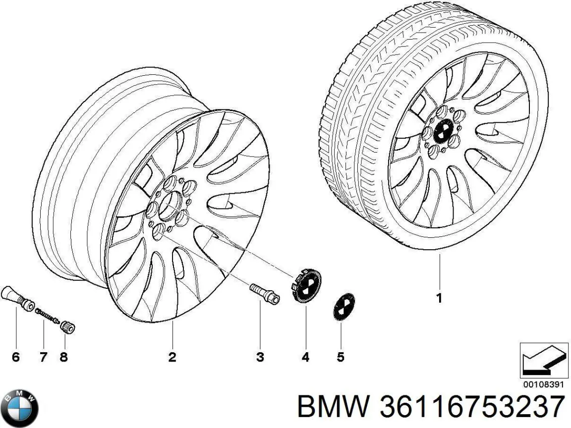 36116753237 BMW 
