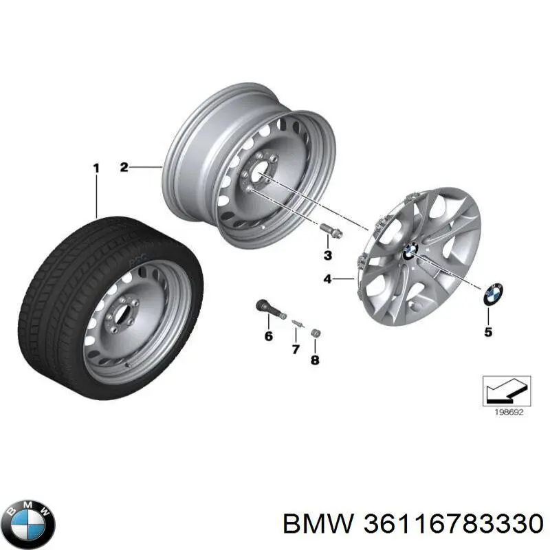 Диски колесные стальные (штампованные) на BMW X1 (E84) купить.