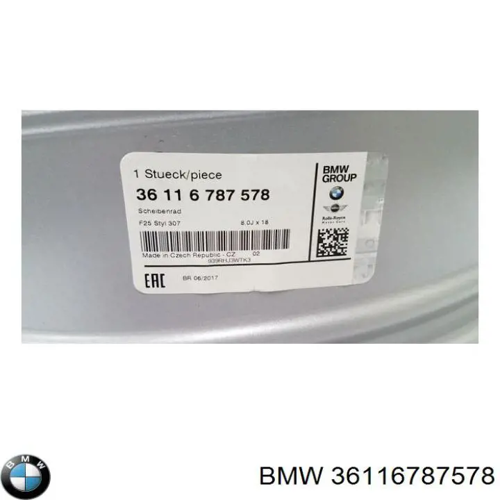 6787578 BMW Оригинальные диски