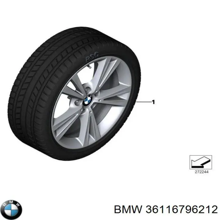 Диски колесные 36116796212 BMW