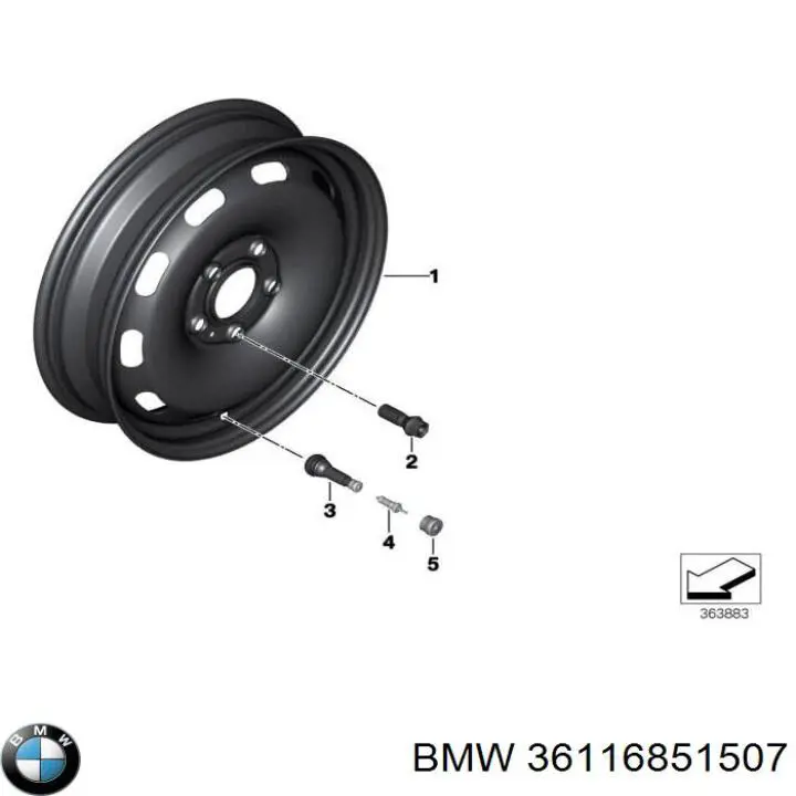 Купить 36116851507 BMW 