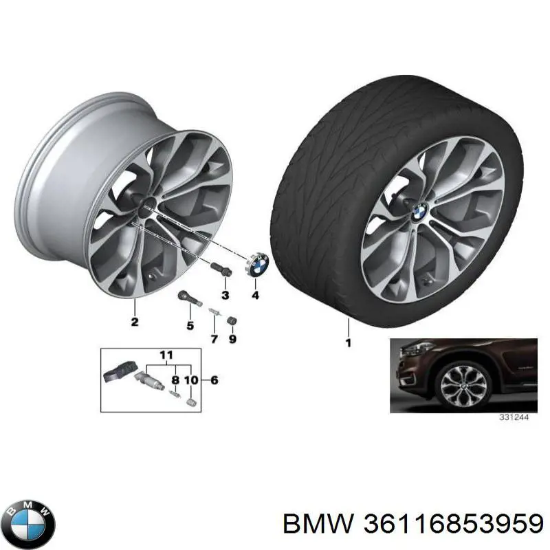  BMW 36116853959 цена, от 423.25 USD