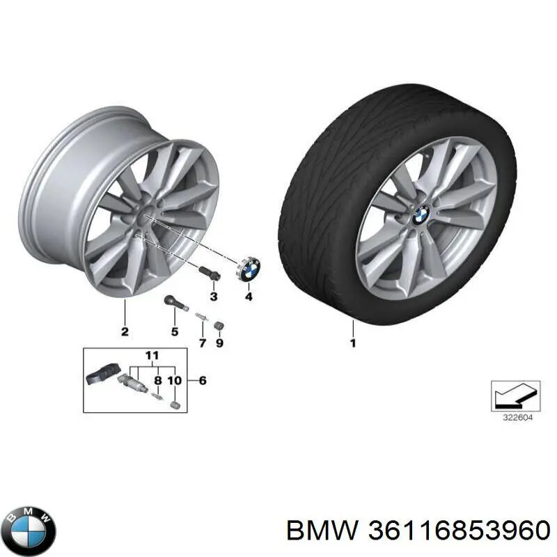  BMW 36116853960 цена, от 633.47 USD