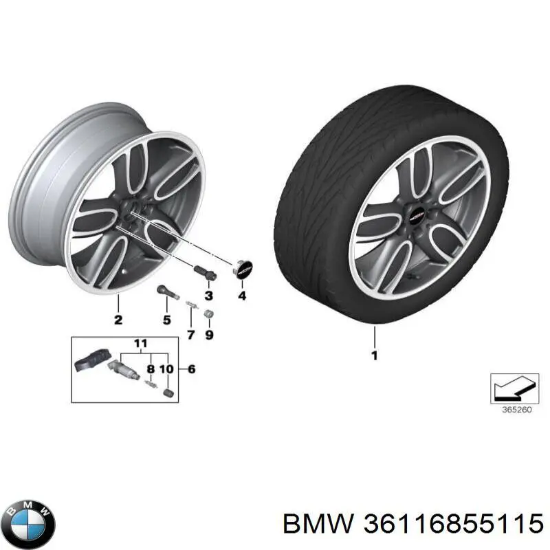  BMW 36116855115 цена, от 316.73 USD