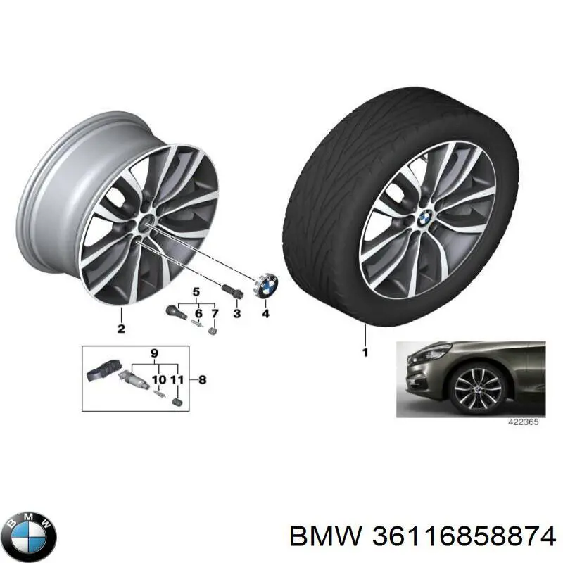  BMW 36116858874 цена, от 741.15 USD