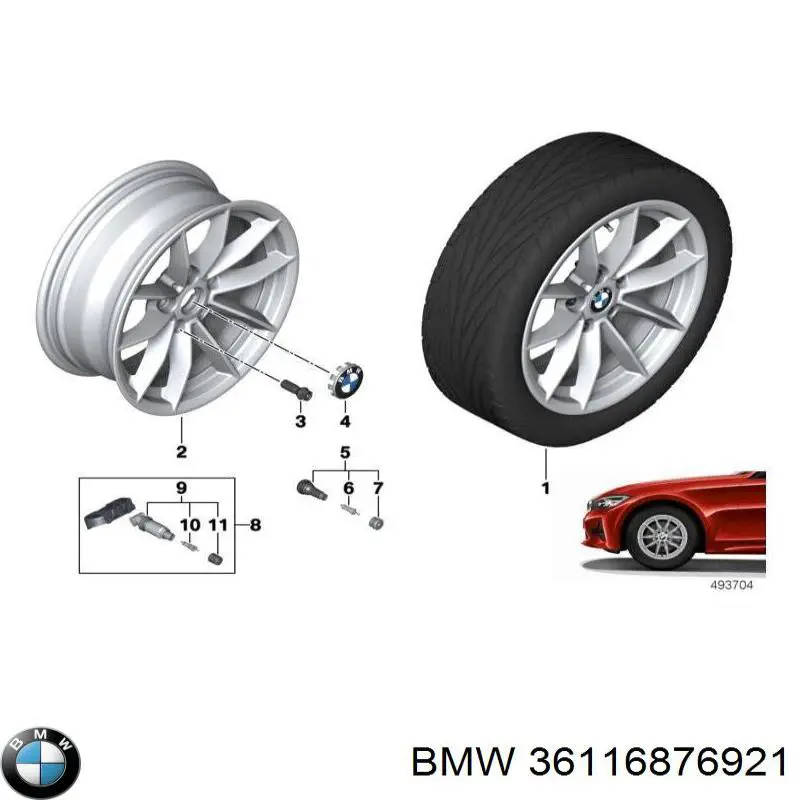 Купить 36116876921 BMW 