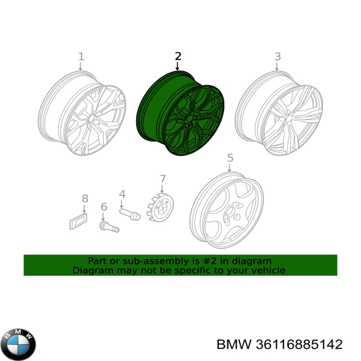  BMW 36116885142 цена, от 633.47 USD